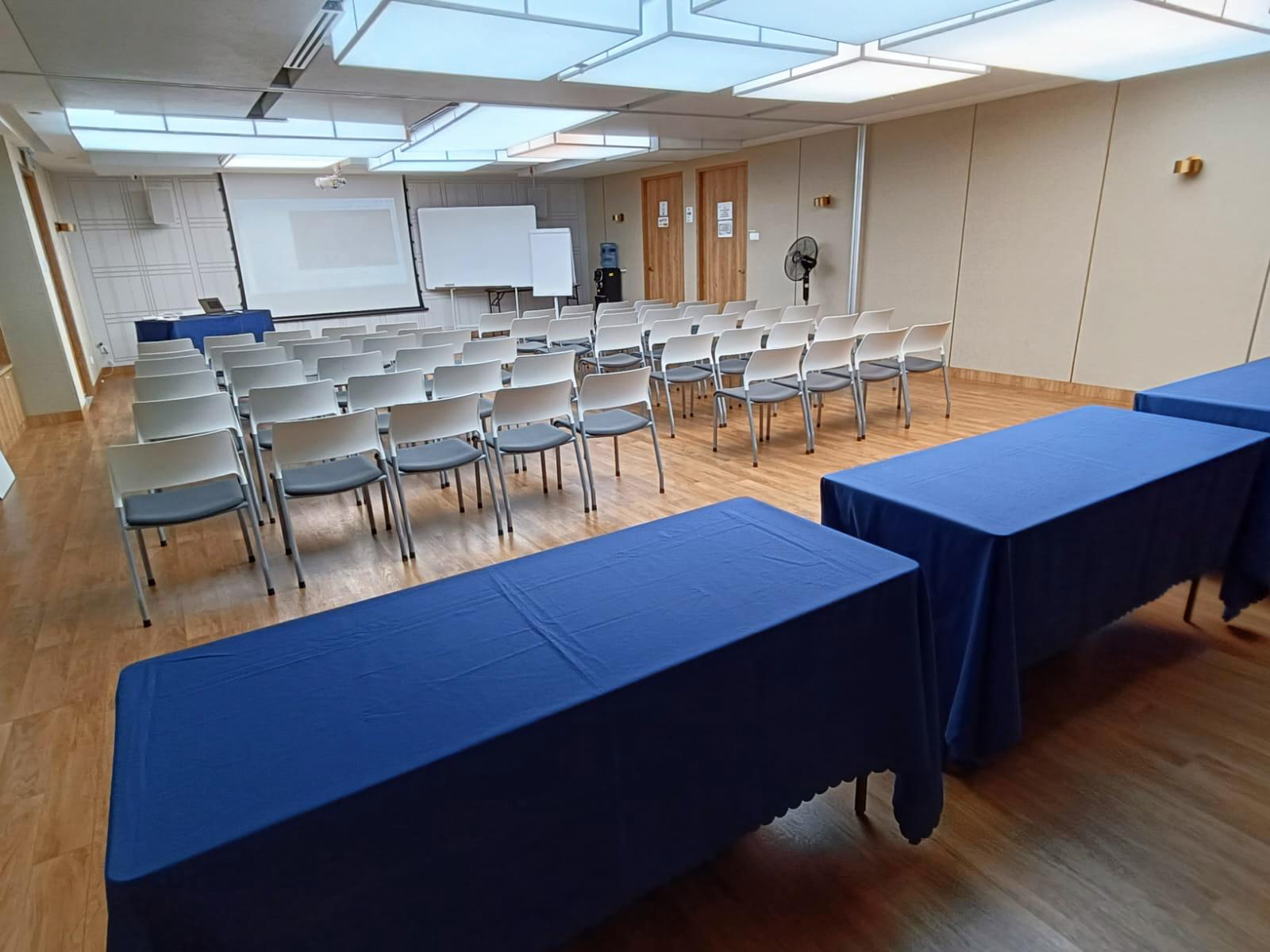 MIT Universe laid out with rows of seating for a large-scale event